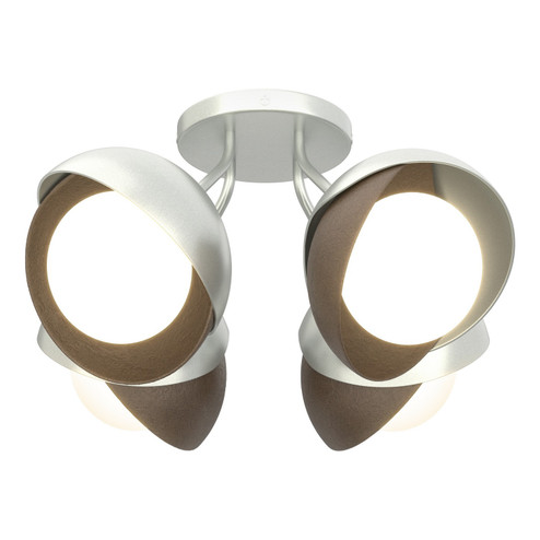 Brooklyn Four Light Semi-Flush Mount in Vintage Platinum (39|121376-SKT-82-05-GG0711)