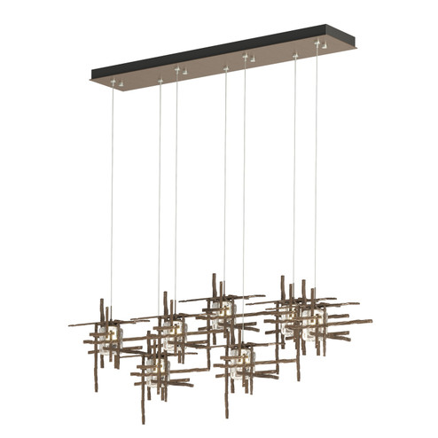 Tura Tura 7-Light Seeded Glass Pendant in Bronze (39|131095-SKT-STND-05-II0728)