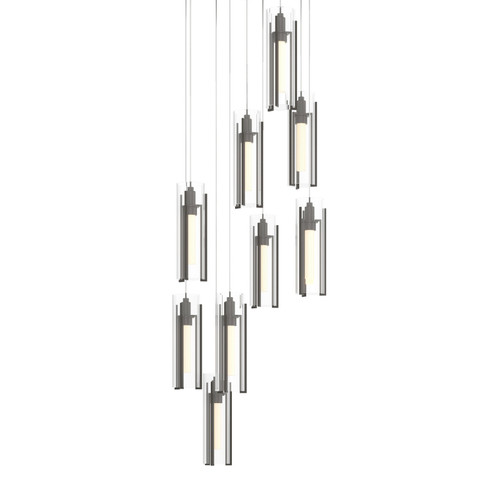 Exos Glass LED Pendant in Dark Smoke (39|131104-SKT-LONG-07-ZM0065)