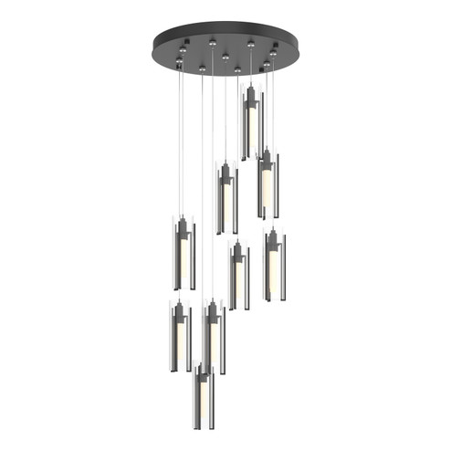 Exos Glass Exos Glass 9-Light Pendant in Black (39|131104-SKT-STND-10-ZM0065)