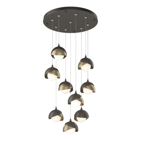 Brooklyn Brooklyn 9-Light Double Shade Pendant in Dark Smoke (39|131105-SKT-STND-07-84-GG0711)