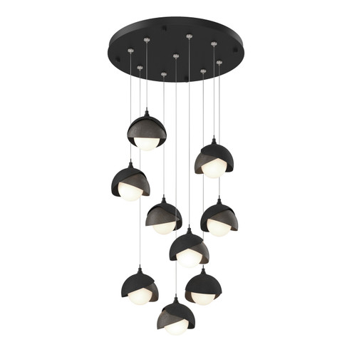 Brooklyn Brooklyn 9-Light Double Shade Pendant in Black (39|131105-SKT-STND-10-07-GG0711)