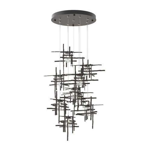 Tura Tura 9-Light Seeded Glass Pendant in Oil Rubbed Bronze (39|131107-SKT-STND-14-II0728)