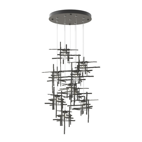 Tura Tura 9-Light Seeded Glass Pendant in Natural Iron (39|131107-SKT-STND-20-II0728)