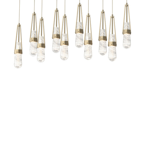 Link Link 10-Light Blown Glass Pendant in Soft Gold (39|131200-SKT-LONG-84-YJ0434)