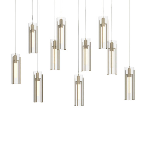 Exos Glass Exos Glass 10-Light Pendant in Soft Gold (39|131204-SKT-LONG-84-ZM0065)