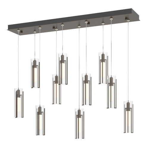 Exos Glass LED Pendant in Bronze (39|131204-SKT-STND-05-ZM0065)