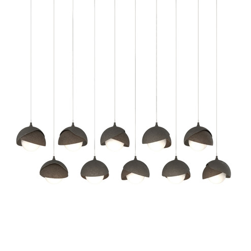 Brooklyn Brooklyn 10-Light Double Shade Pendant in Dark Smoke (39|131205-SKT-LONG-07-05-GG0711)