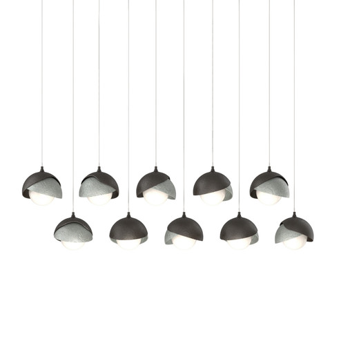 Brooklyn Brooklyn 10-Light Double Shade Pendant in Oil Rubbed Bronze (39|131205-SKT-LONG-14-82-GG0711)