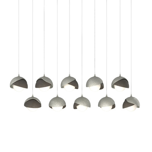 Brooklyn Brooklyn 10-Light Double Shade Pendant in Sterling (39|131205-SKT-LONG-85-07-GG0711)