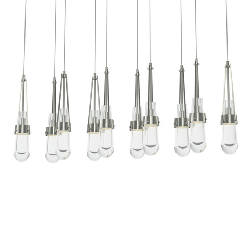 Link Link 10-Light Clear Glass Pendant in Sterling (39|131207-SKT-LONG-85-ZM0434)