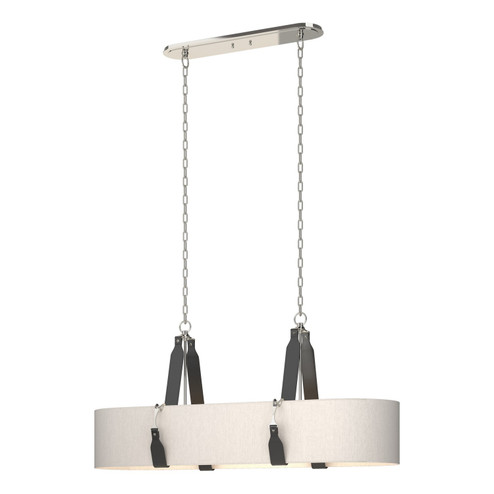 Saratoga Four Light Pendant in Polished Nickel (39|134070-SKT-STND-24-LK-SE4608)
