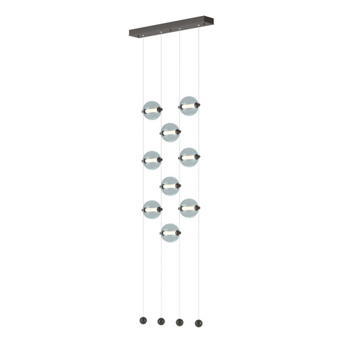 Abacus Abacus 9-Light Ceiling-to-Floor LED Pendant in Oil Rubbed Bronze (39|139057-LED-STND-14-YL0668)