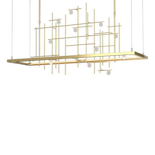 Four Seasons Spring LED Pendant in Modern Brass (39|139752-LED-LONG-86-YG0500)