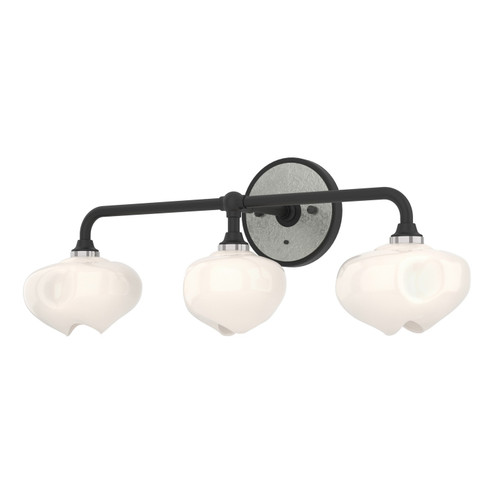 Ume Ume 3-Light Curved Arm Bath Sconce in Black (39|201342-SKT-10-85-FD0710)