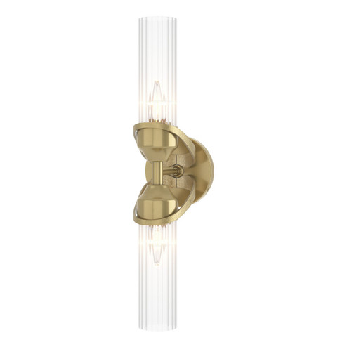 Bow Two Light Bath Sconce in Modern Brass (39|201346-SKT-86-ZM0634) Bow Two Light Bath Sconce in Modern Brass (39|201346-SKT-86-ZM0634)