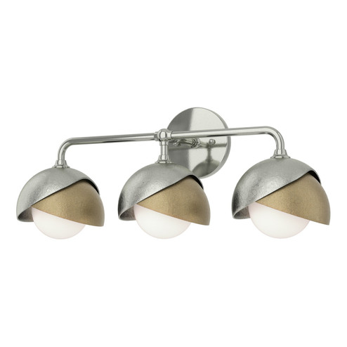 Brooklyn Brooklyn 3-Light Double Shade Bath Sconce in Sterling (39|201375-SKT-85-84-GG0711)