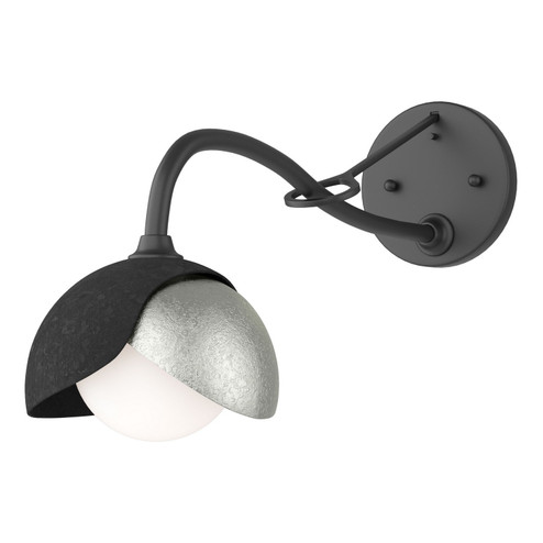 Brooklyn Brooklyn 1-Light Double Shade Long-Arm Sconce in Black (39|201377-SKT-10-85-GG0711)