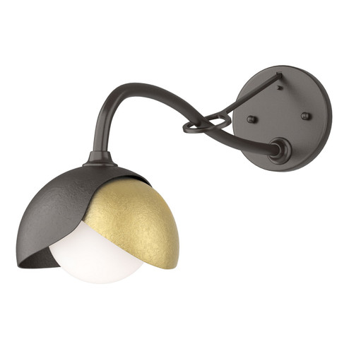 Brooklyn Brooklyn 1-Light Double Shade Long-Arm Sconce in Oil Rubbed Bronze (39|201377-SKT-14-86-GG0711)