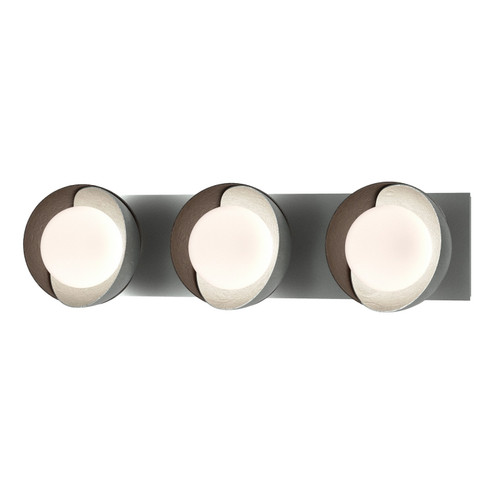 Brooklyn Brooklyn 3-Light Straight Double Shade Bath Sconce in Vintage Platinum (39|201378-SKT-82-14-GG0711)