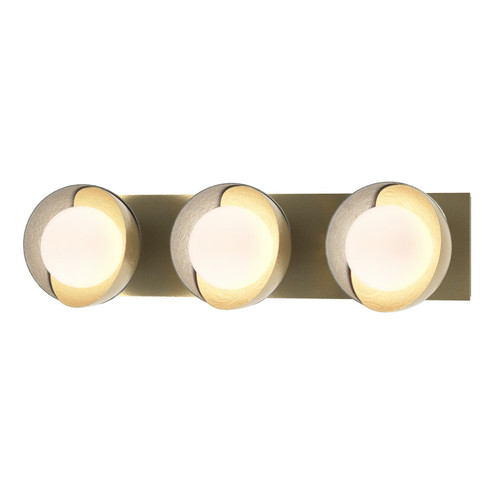 Brooklyn Brooklyn 3-Light Straight Double Shade Bath Sconce in Modern Brass (39|201378-SKT-86-82-GG0711)