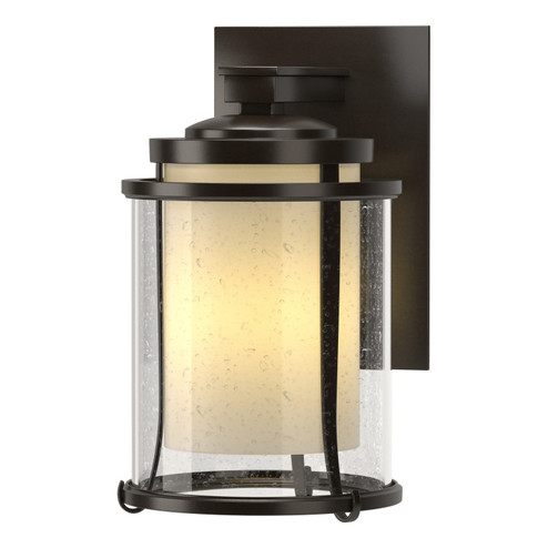Meridian One Light Outdoor Wall Sconce in Coastal Oil Rubbed Bronze (39|305605-SKT-14-ZS0296)