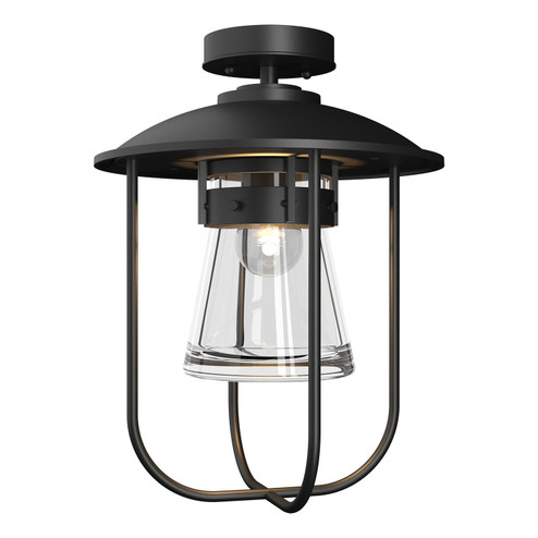 Erlenmeyer One Light Outdoor Semi-Flush Mount in Coastal Black (39|356015-SKT-80-ZM0467)