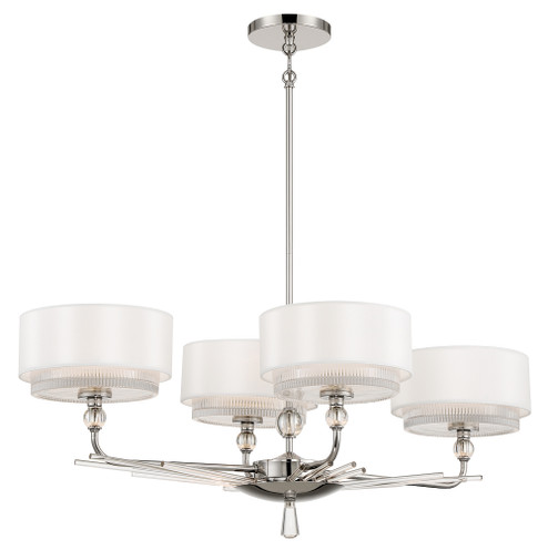 Sutton Four Light Island Pendant in Polished Nickel (29|N7385-613)
