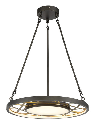 Tribeca by Robin Baron LED Pendant in Smoked Iron And Soft Brass (29|N7526-716-L)