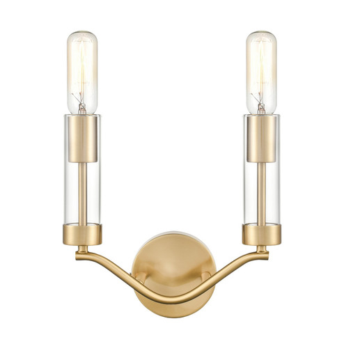 Celsius Two Light Wall Sconce in Satin Brass (45|H0018-8562)