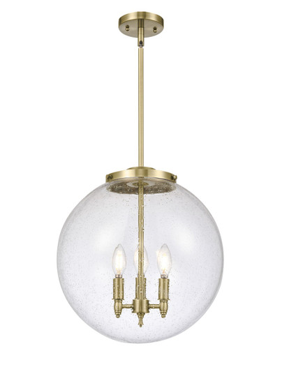 Franklin Restoration LED Pendant in Antique Brass (405|221-3S-AB-G204-16-LED)