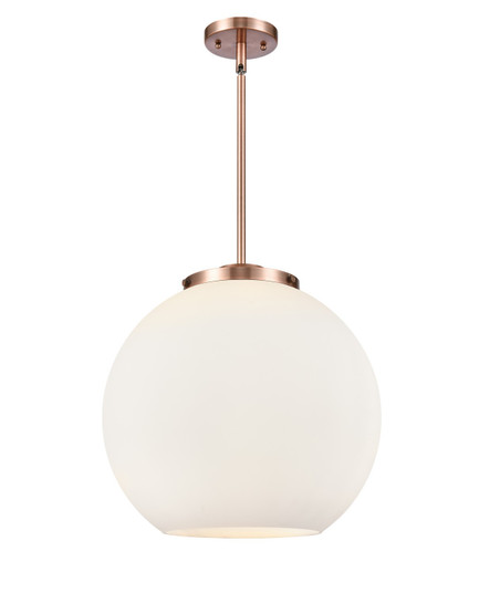 Ballston LED Pendant in Antique Copper (405|221-3S-AC-G121-16-LED)