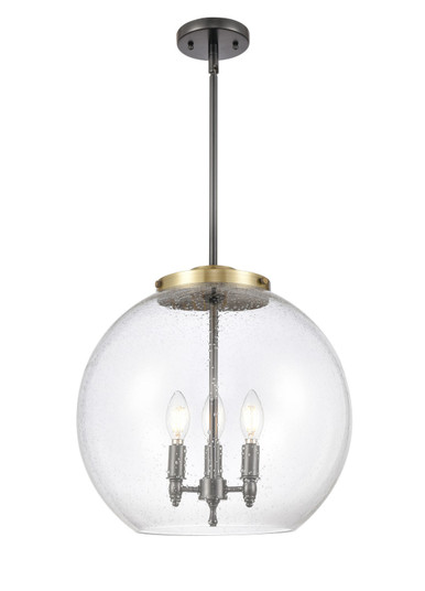 Essex LED Pendant in Black Antique Brass (405|221-3S-BAB-G124-16-LED)