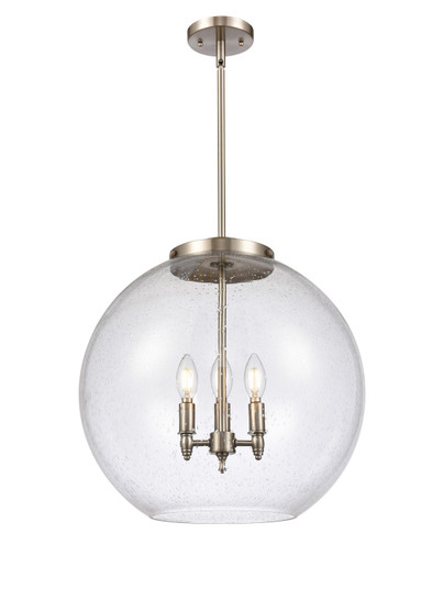 Ballston LED Pendant in Brushed Satin Nickel (405|221-3S-SN-G124-18-LED)