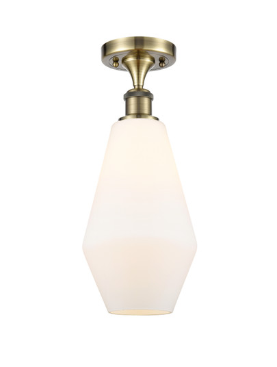 Ballston One Light Semi-Flush Mount in Antique Brass (405|516-1C-AB-G651-7)