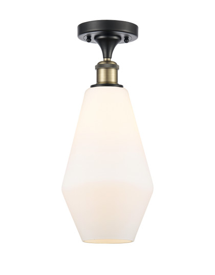 Ballston One Light Semi-Flush Mount in Black Antique Brass (405|516-1C-BAB-G651-7)