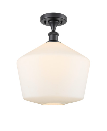 Ballston One Light Semi-Flush Mount in Matte Black (405|516-1C-BK-G651-12)