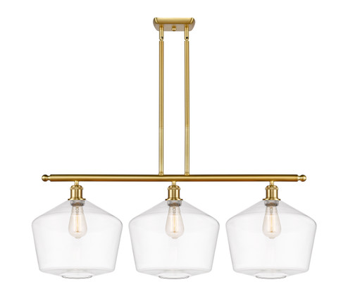 Ballston Three Light Island Pendant in Satin Gold (405|516-3I-SG-G652-12)