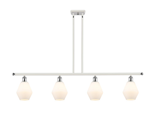 Ballston Four Light Island Pendant in White Polished Chrome (405|516-4I-WPC-G651-6)