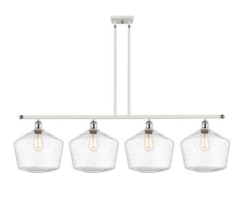 Ballston LED Island Pendant in White Polished Chrome (405|516-4I-WPC-G654-12-LED)