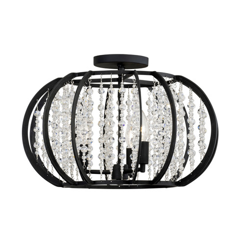 Caesar Three Light Semi-Flush Mount in Carbon (137|367S03CB)