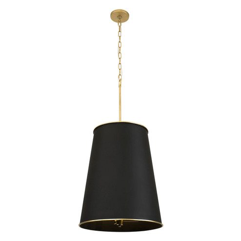 Coco Nine Light Foyer Pendant in Matte Black/French Gold (137|364F09MBFG)