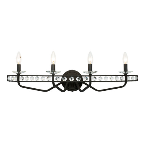 Monroe Four Light Bath in Carbon (137|363B04CB)