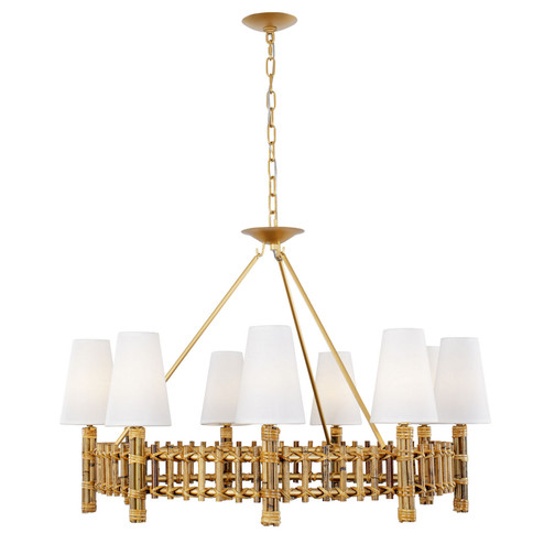 Nevis Nine Light Chandelier in French Gold (137|360C09FG)