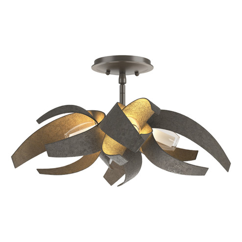 Corona Corona Semi-Flush in Dark Smoke (39|128712-SKT-07-YE0352)
