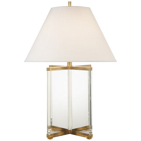 CAMERON One Light Table Lamp in Crystal with Gild (268|SP 3005CG/GI-L)