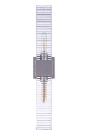 Ridge Two Light Outdoor Wall Mount in Satin Aluminum (46|ZA4510-SA)