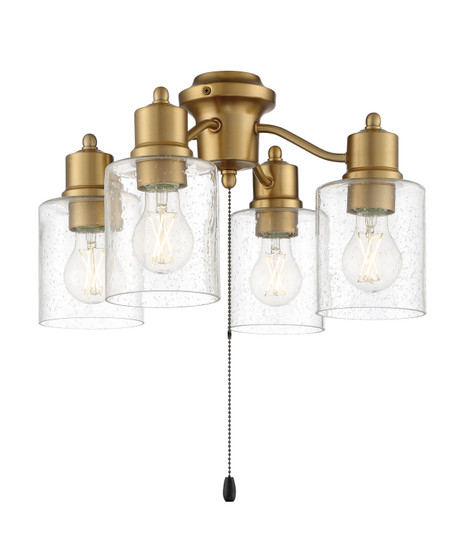 Light Kit-Armed LED Fan Light Kit in Satin Brass (46|LK403107-SB-LED)