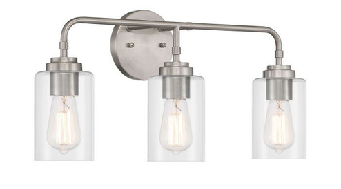 Stowe Three Light Vanity in Brushed Polished Nickel (46|56003-BNK)