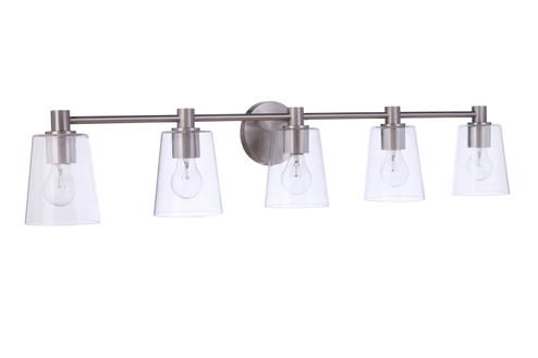 Emilio Five Light Vanity in Brushed Polished Nickel (46|12642BNK5)